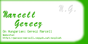marcell gerecz business card